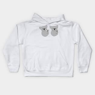 Mama and Baby Koala Cuddles Kids Hoodie